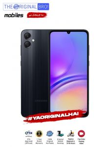 Samsung A05 - 6GB RAM - 128GB Storage - PTA Approved - 12 Months Warranty - Black - The Original Bro Mobiles - TOB28